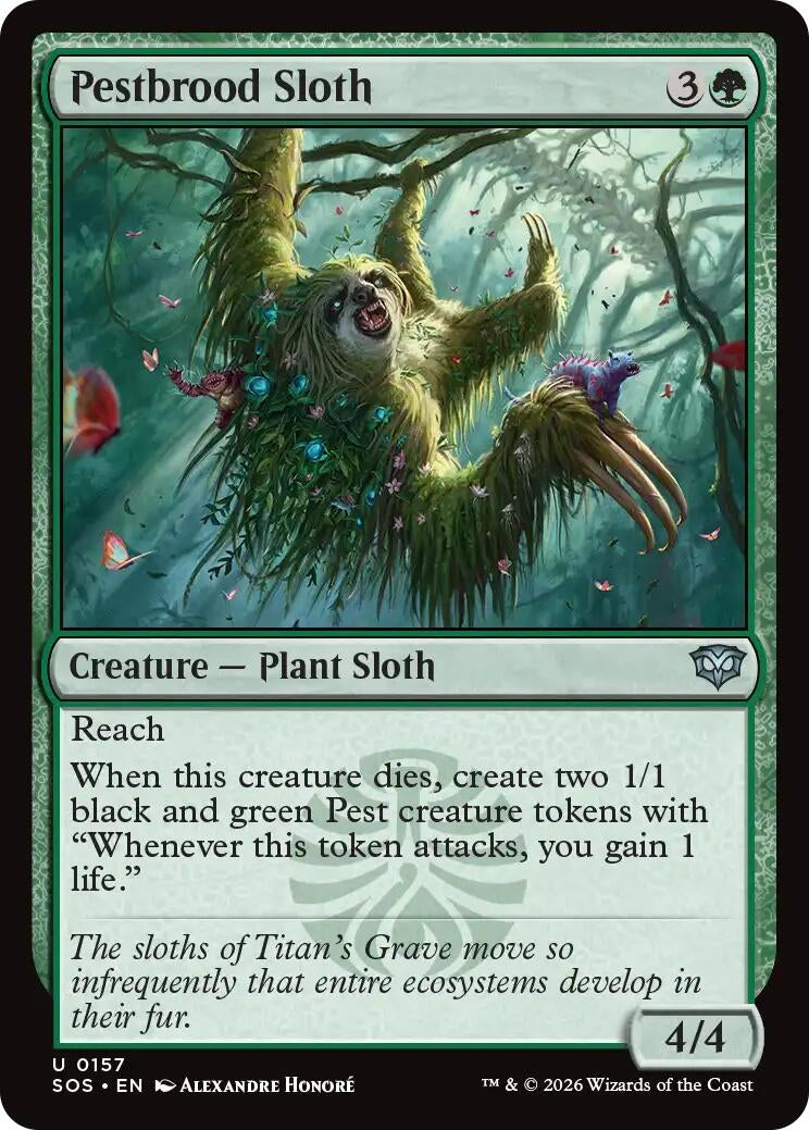Image for Pestbrood Sloth (157) [Secrets of Strixhaven] - Magic: The Gathering