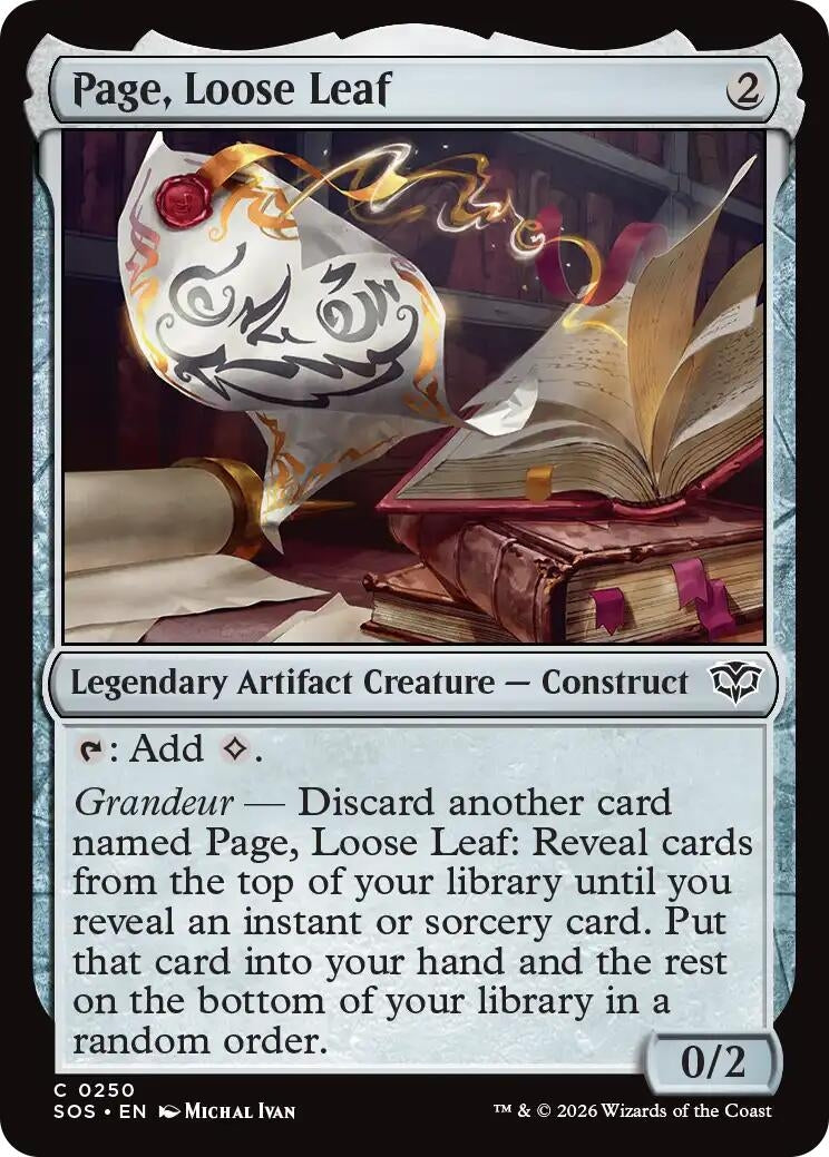 Image for Page, Loose Leaf (250) [Secrets of Strixhaven] - Magic: The Gathering