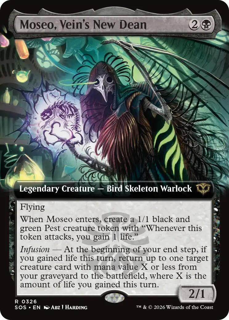 Image for Moseo, Vein's New Dean (Extended Art) (326) [Secrets of Strixhaven] - Magic: The Gathering