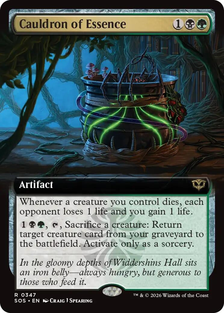 Image for Cauldron of Essence (Extended Art) (347) [Secrets of Strixhaven] - Magic: The Gathering