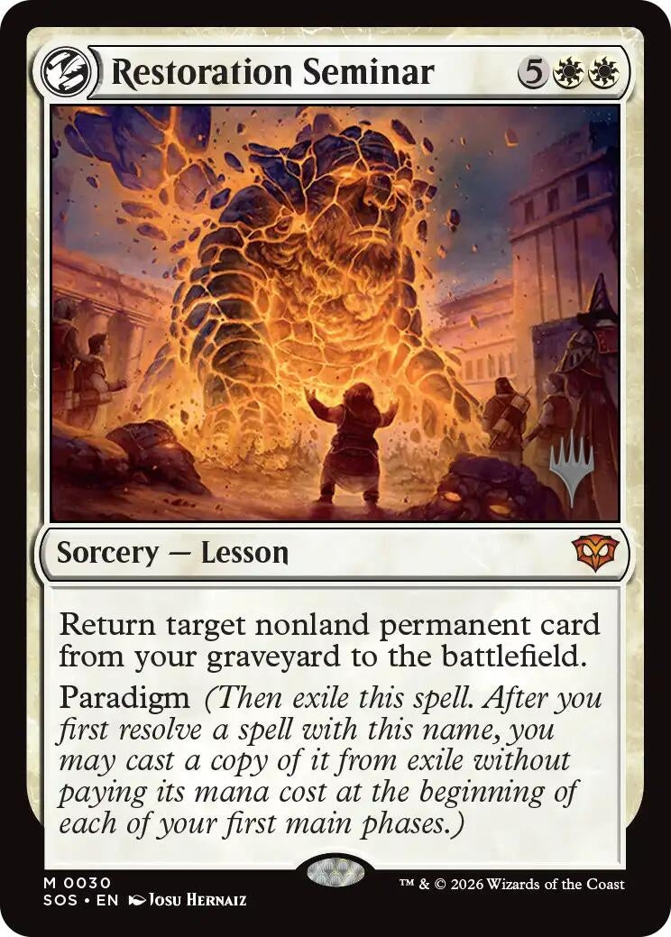 Image for Restoration Seminar (30) [Secrets of Strixhaven] - Magic: The Gathering
