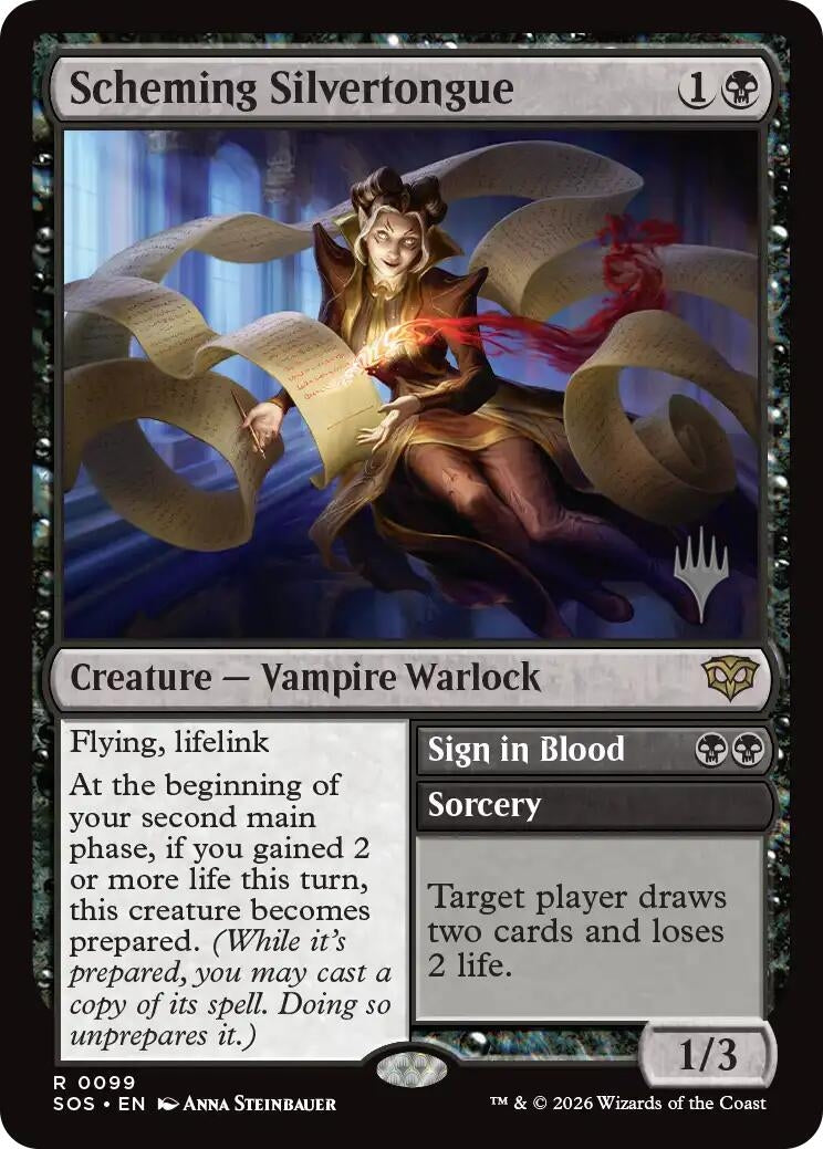 Image for Scheming Silvertongue (99) [Secrets of Strixhaven] - Magic: The Gathering