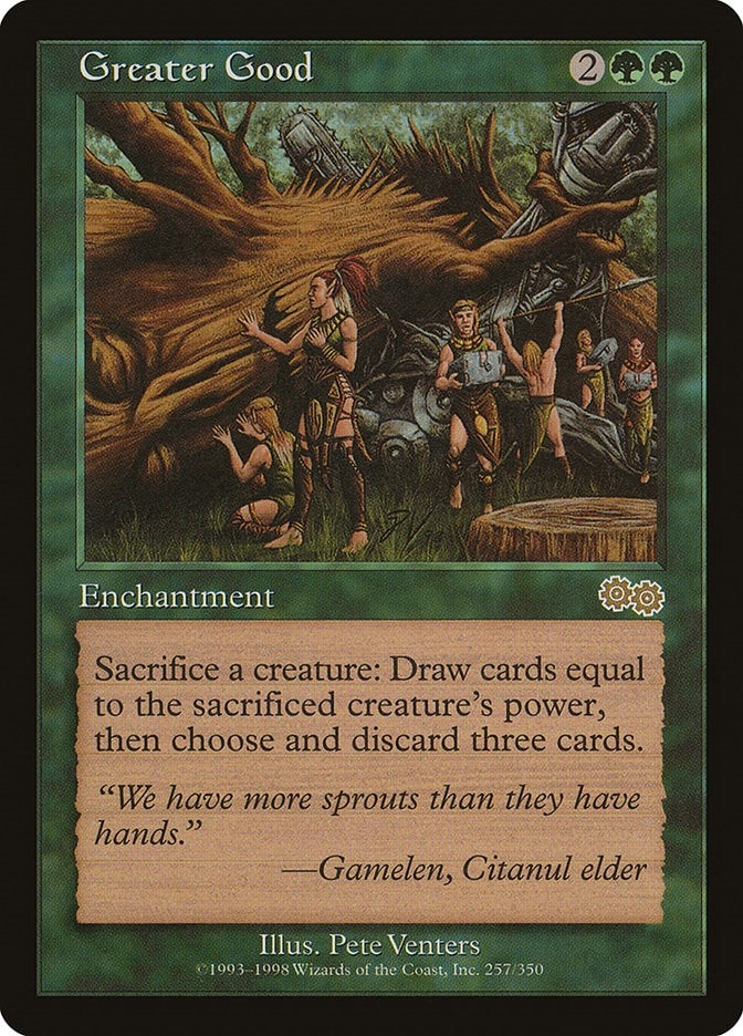 Image for Greater Good (257) [Urza's Saga] - Magic: The Gathering