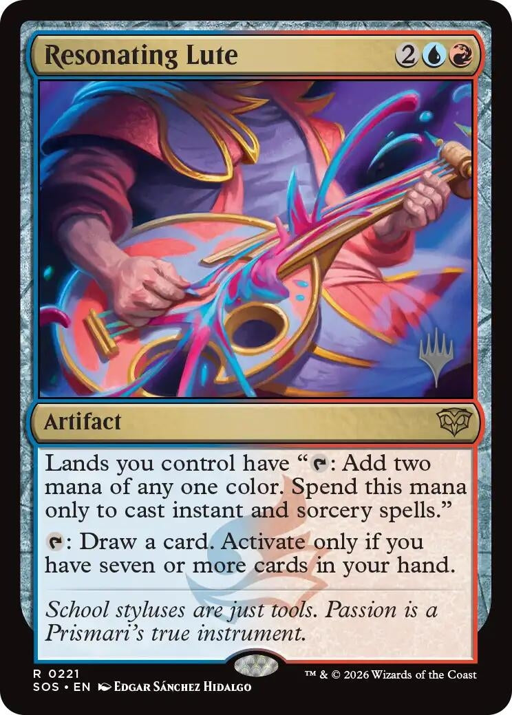 Resonating Lute (221) [Promo Pack: Secrets of Strixhaven]