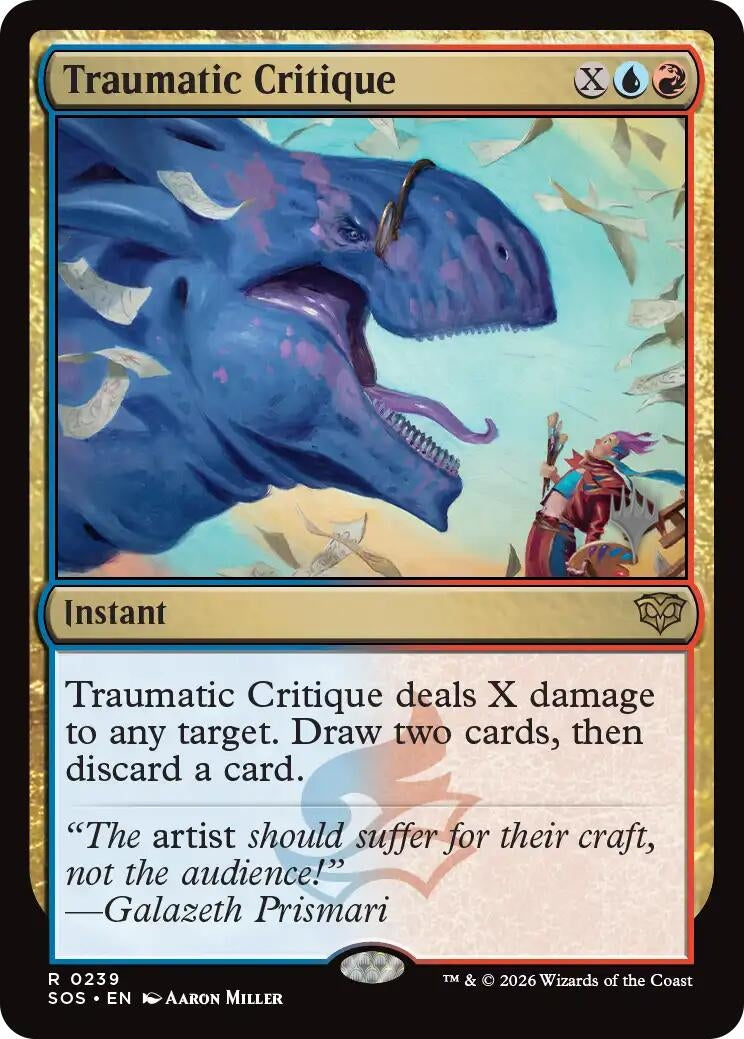 Image for Traumatic Critique (239) [Secrets of Strixhaven] - Magic: The Gathering
