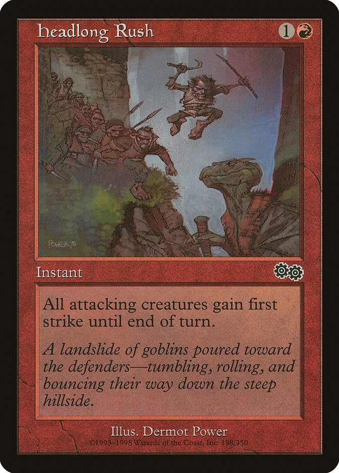Image for Headlong Rush (198) [Urza's Saga] - Magic: The Gathering