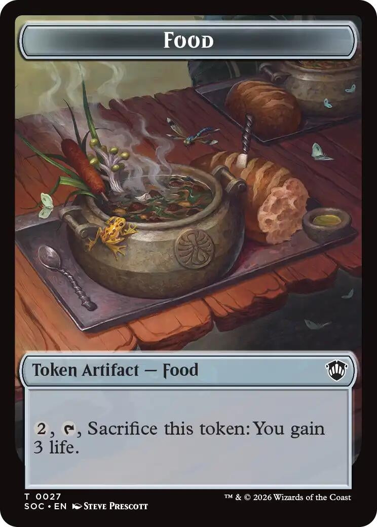 Image for Food // Frog Lizard Double-Sided Token (27 // 16) [Secrets of Strixhaven] - Magic: The Gathering