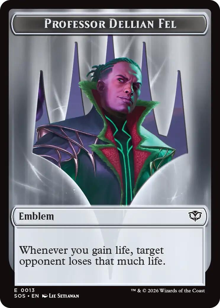 Image for Professor Dellian Fel  // Pest (0008) Double-Sided Token (13 // 8) [Secrets of Strixhaven] - Magic: The Gathering