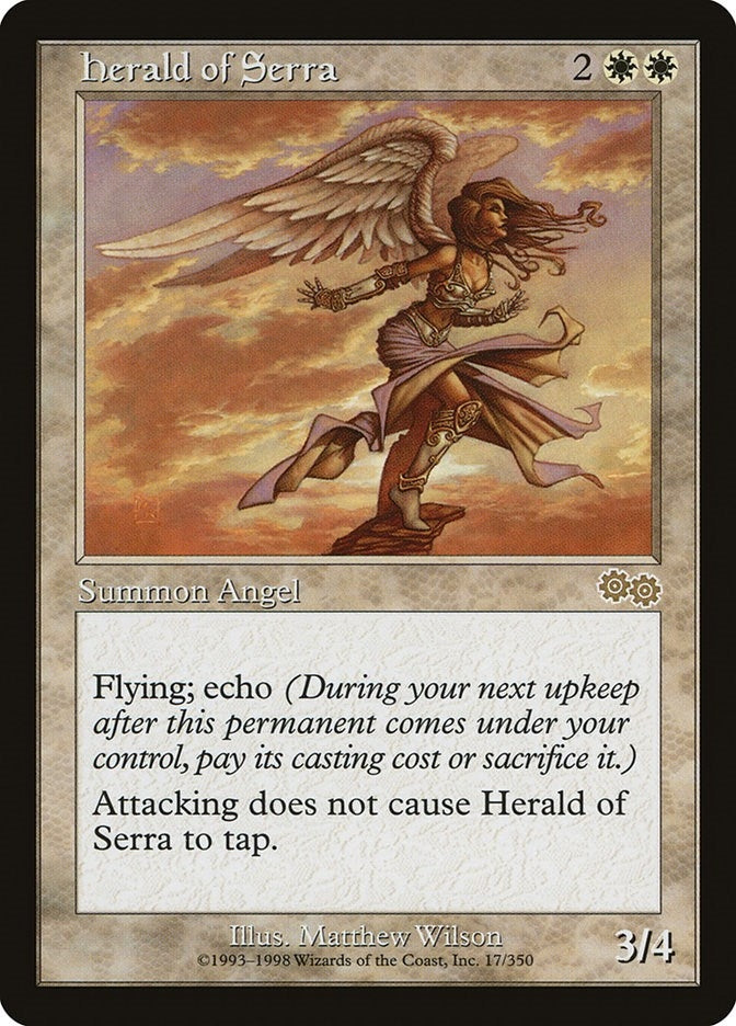 Image for Herald of Serra (17) [Urza's Saga] - Magic: The Gathering