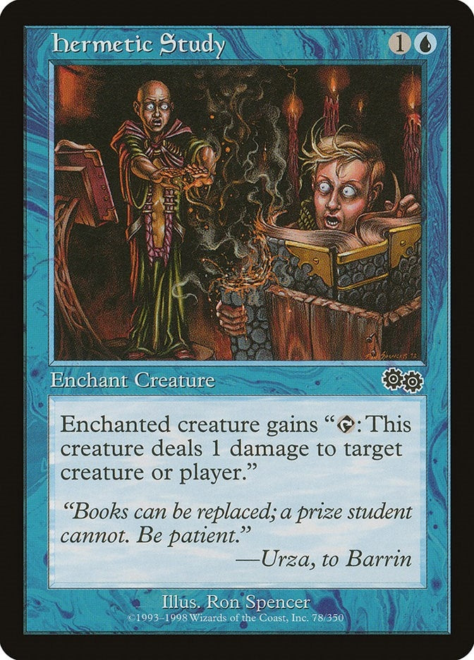 Image for Hermetic Study (78) [Urza's Saga] - Magic: The Gathering