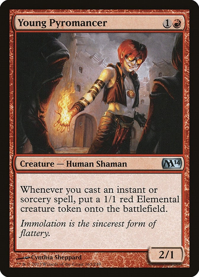 Image for Young Pyromancer (163) [Magic 2014 (M14)] - Magic: The Gathering
