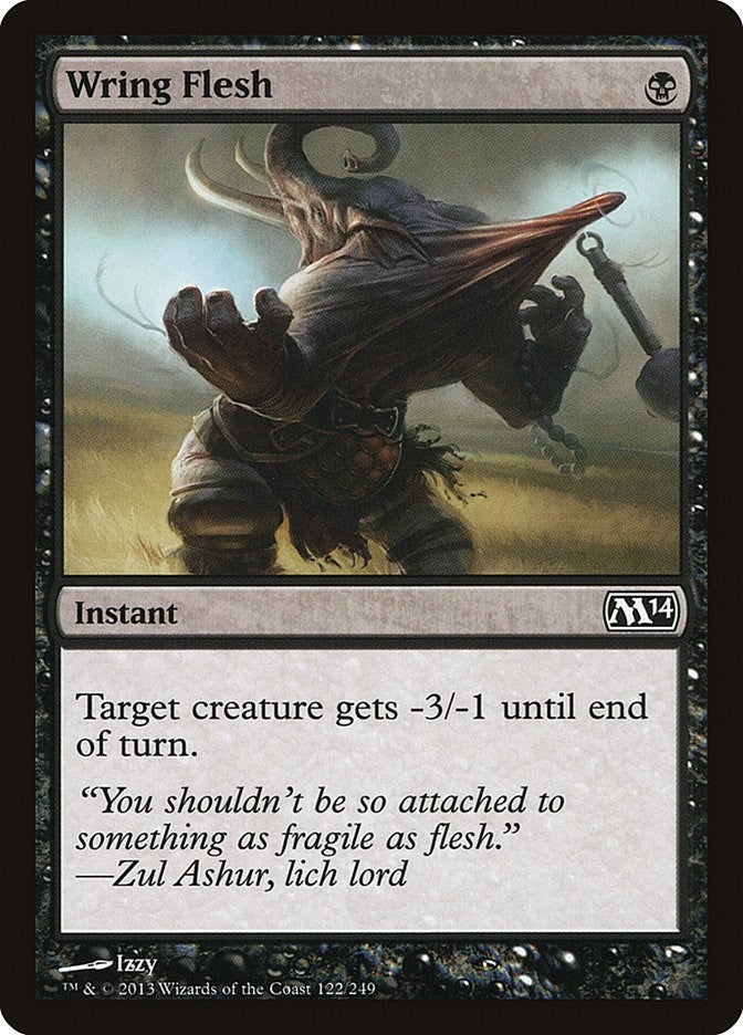 Image for Wring Flesh (122) [Magic 2014 (M14)] - Magic: The Gathering