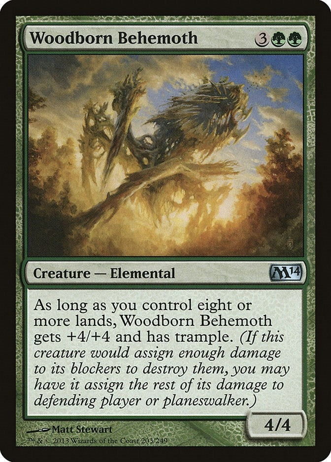 Image for Woodborn Behemoth (203) [Magic 2014 (M14)] - Magic: The Gathering