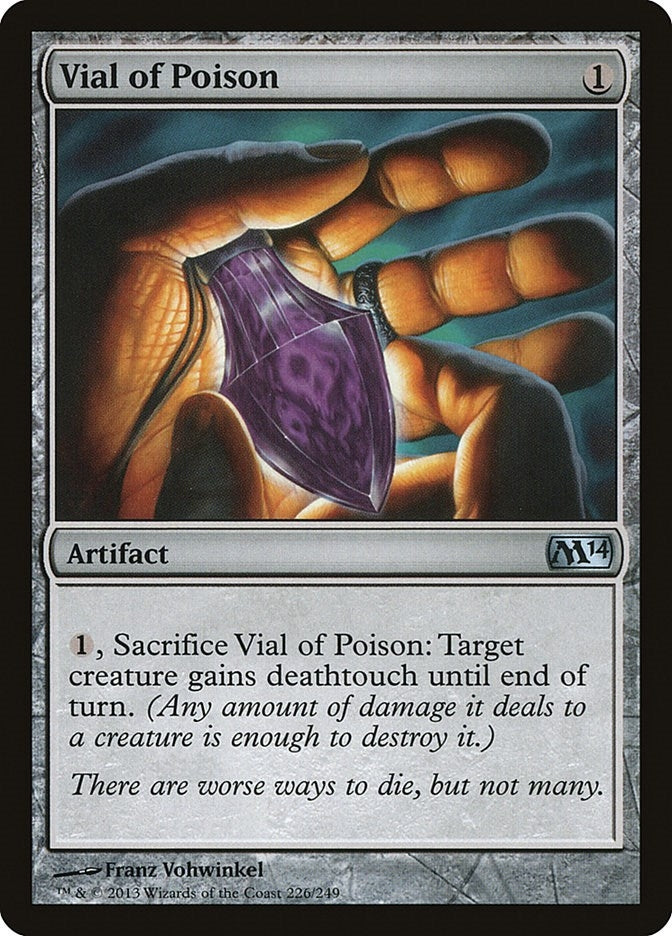 Image for Vial of Poison (226) [Magic 2014 (M14)] - Magic: The Gathering