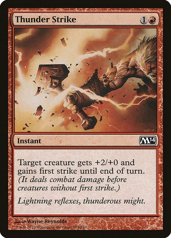 Image for Thunder Strike (159) [Magic 2014 (M14)] - Magic: The Gathering
