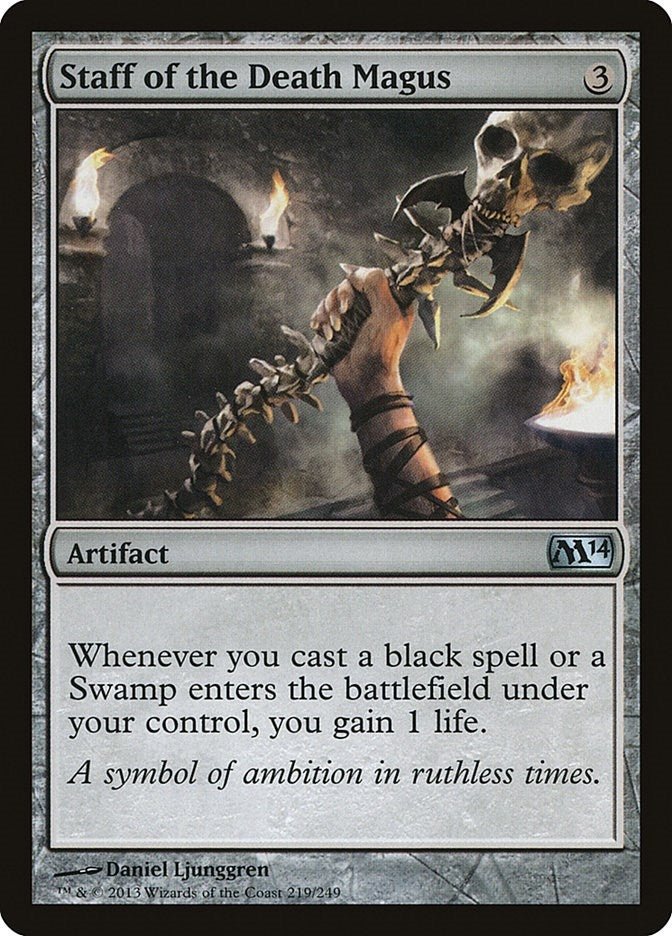 Image for Staff of the Death Magus (219) [Magic 2014 (M14)] - Magic: The Gathering