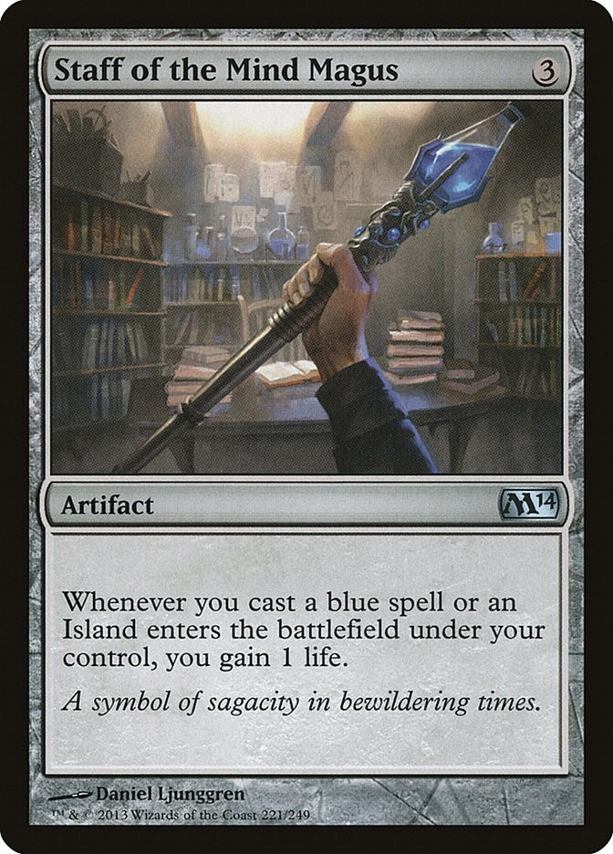 Image for Staff of the Mind Magus (221) [Magic 2014 (M14)] - Magic: The Gathering