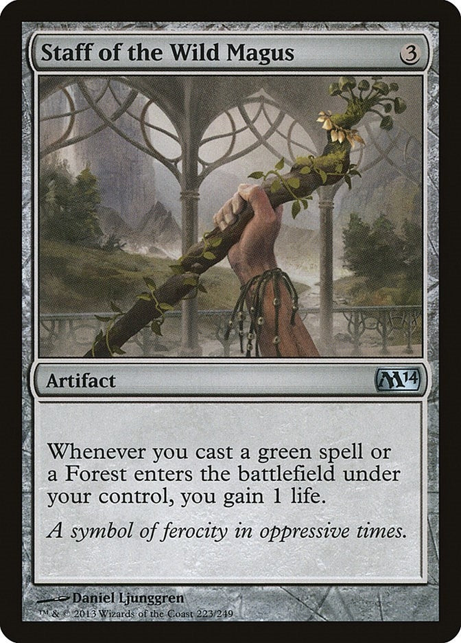 Image for Staff of the Wild Magus (223) [Magic 2014 (M14)] - Magic: The Gathering