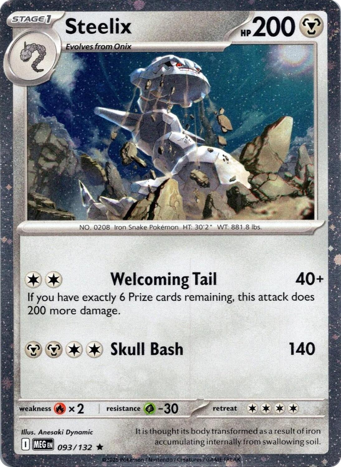 Image for Steelix - 093/132 (Cosmos Holo) (093/132) [Miscellaneous Cards & Products] - Pokemon