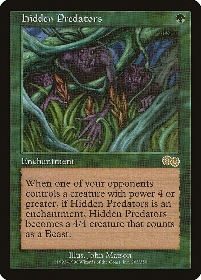 Image for Hidden Predators (263) [Urza's Saga] - Magic: The Gathering