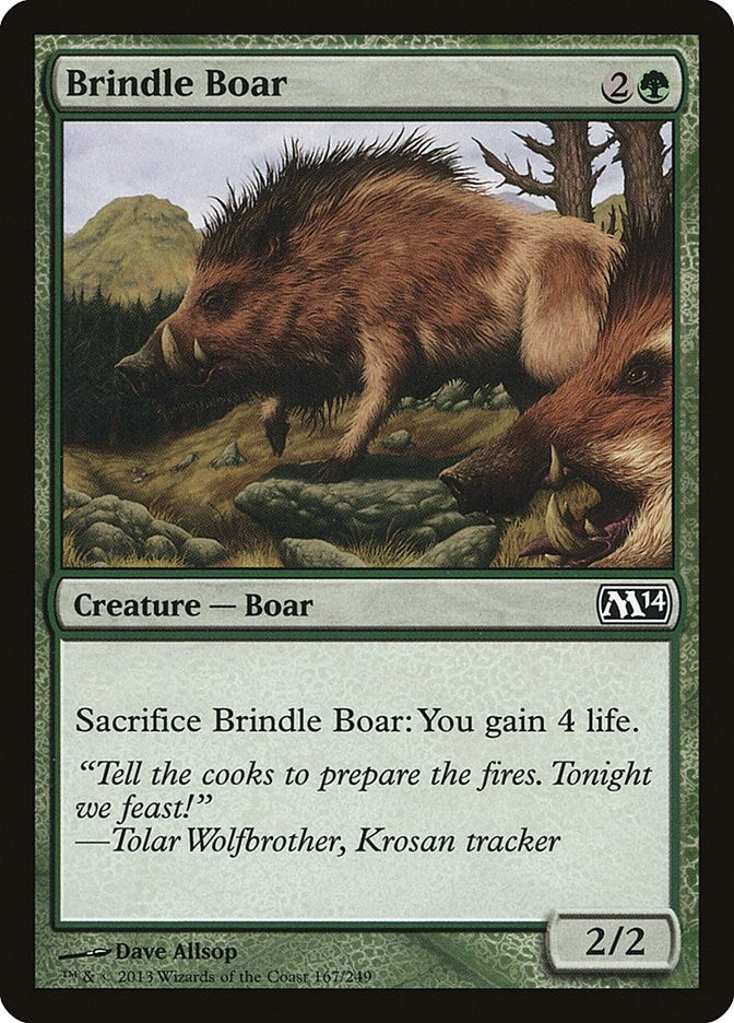 Image for Brindle Boar (167) [Magic 2014 (M14)] - Magic: The Gathering