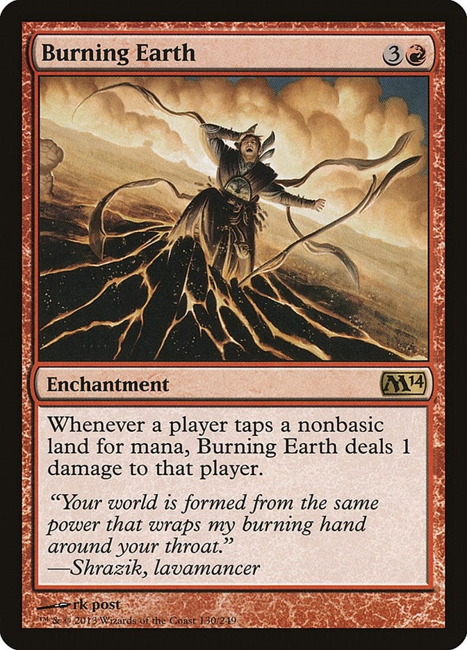Image for Burning Earth (130) [Magic 2014 (M14)] - Magic: The Gathering