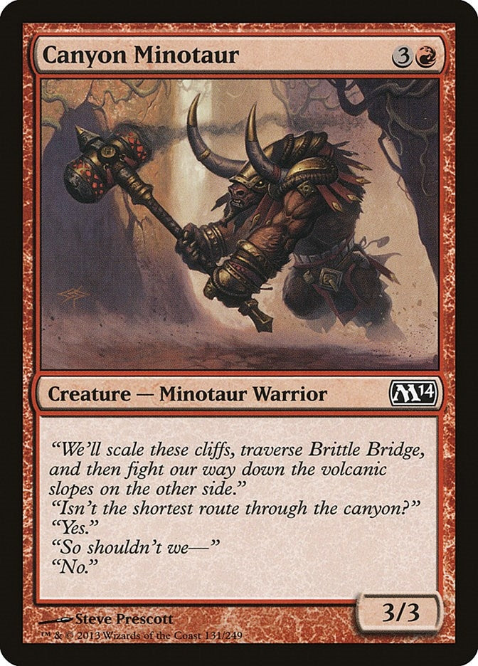Image for Canyon Minotaur (131) [Magic 2014 (M14)] - Magic: The Gathering