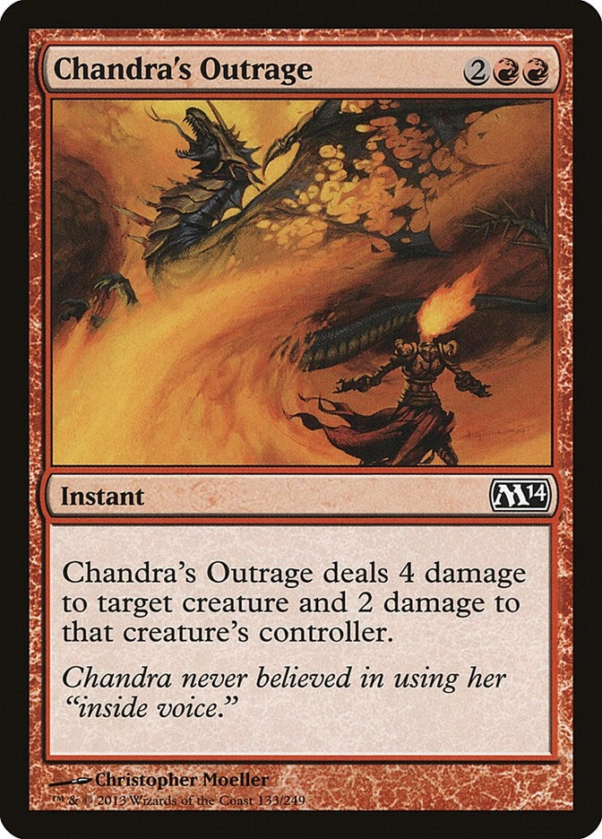 Image for Chandra's Outrage (133) [Magic 2014 (M14)] - Magic: The Gathering