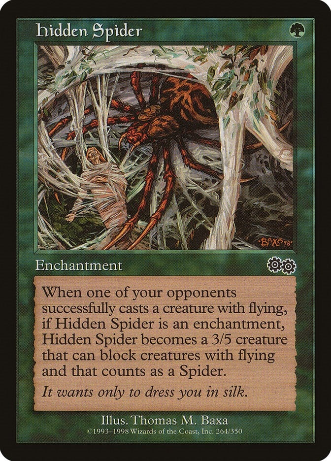 Image for Hidden Spider (264) [Urza's Saga] - Magic: The Gathering