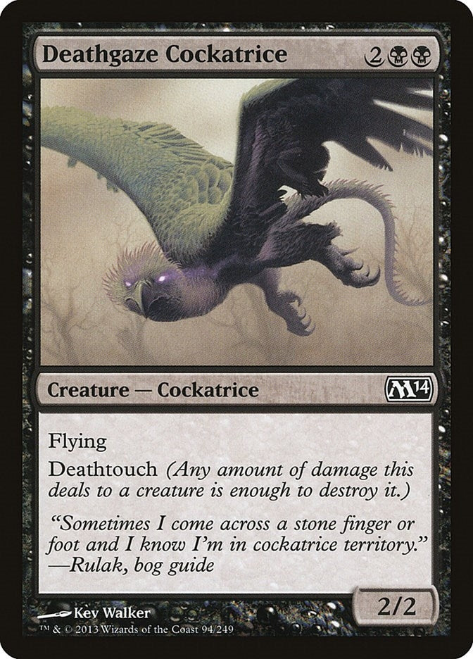 Image for Deathgaze Cockatrice (94) [Magic 2014 (M14)] - Magic: The Gathering