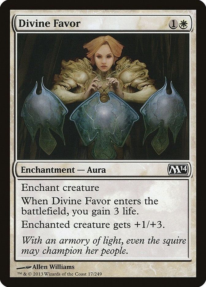 Image for Divine Favor (17) [Magic 2014 (M14)] - Magic: The Gathering