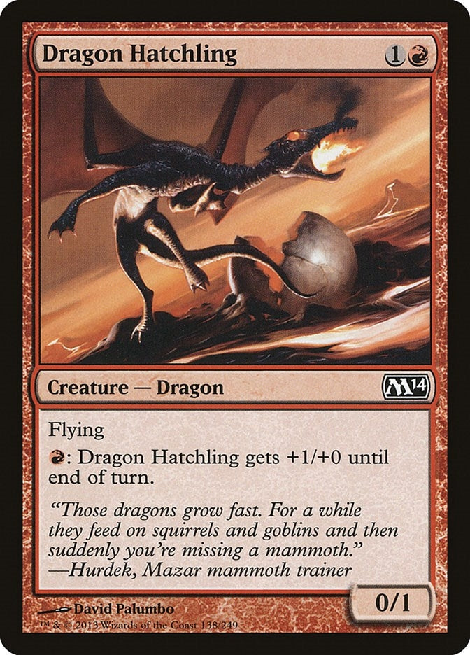 Image for Dragon Hatchling (138) [Magic 2014 (M14)] - Magic: The Gathering