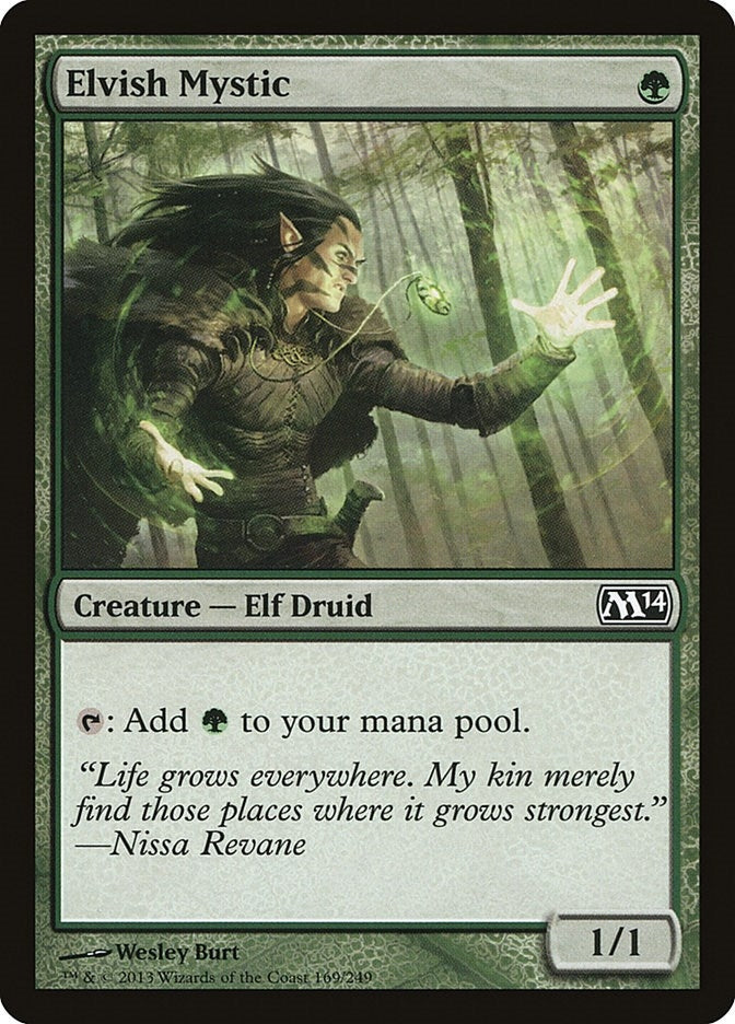 Image for Elvish Mystic (169) [Magic 2014 (M14)] - Magic: The Gathering