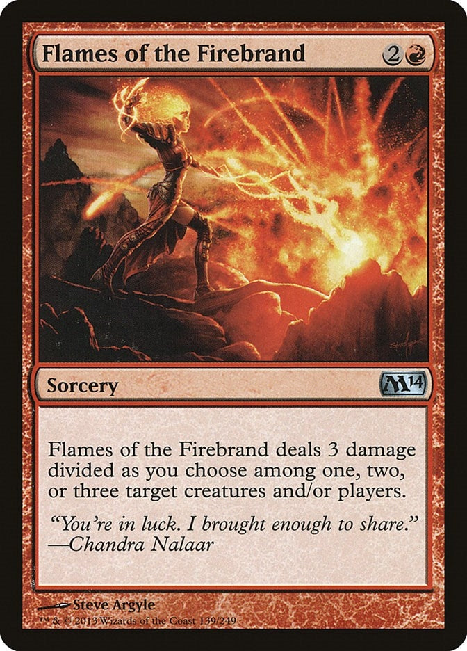 Image for Flames of the Firebrand (139) [Magic 2014 (M14)] - Magic: The Gathering