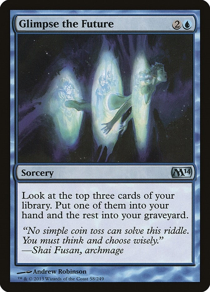 Image for Glimpse the Future (58) [Magic 2014 (M14)] - Magic: The Gathering