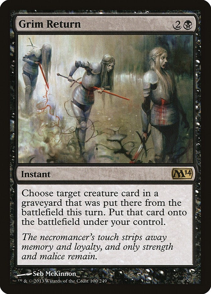 Image for Grim Return (100) [Magic 2014 (M14)] - Magic: The Gathering