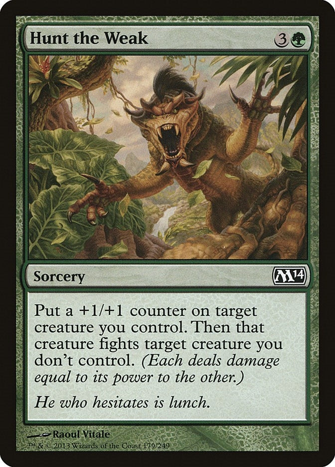 Image for Hunt the Weak (179) [Magic 2014 (M14)] - Magic: The Gathering