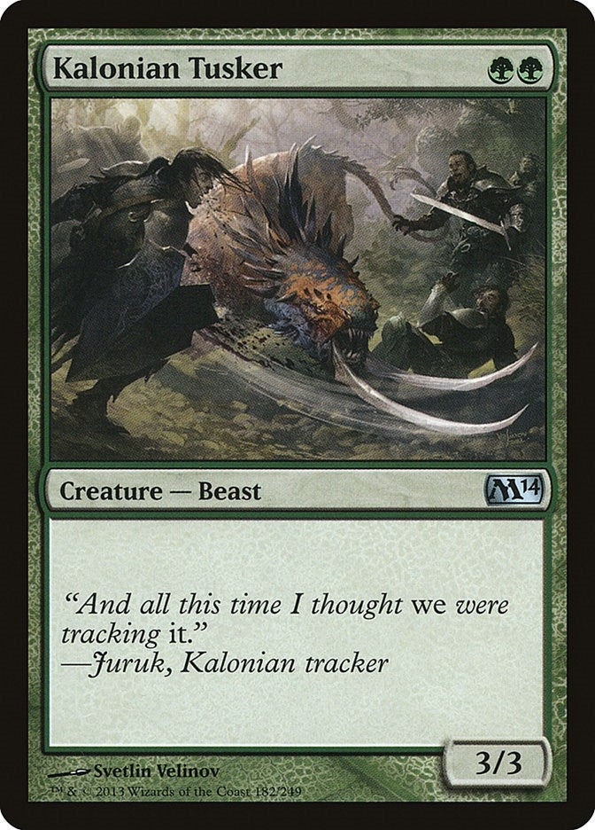 Image for Kalonian Tusker (182) [Magic 2014 (M14)] - Magic: The Gathering