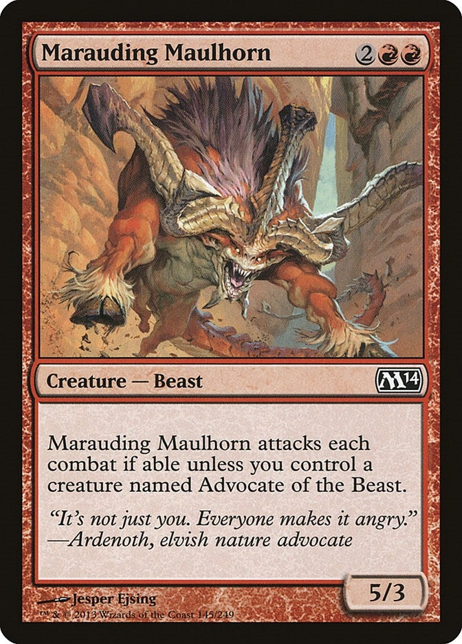 Image for Marauding Maulhorn (145) [Magic 2014 (M14)] - Magic: The Gathering
