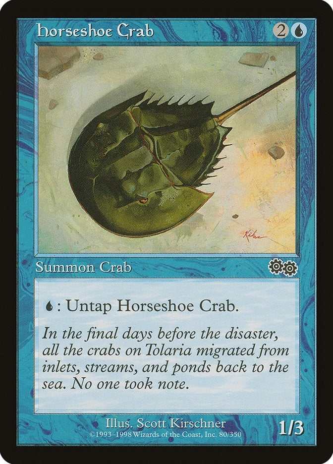 Image for Horseshoe Crab (80) [Urza's Saga] - Magic: The Gathering