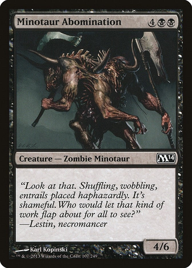 Image for Minotaur Abomination (107) [Magic 2014 (M14)] - Magic: The Gathering