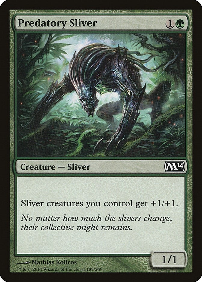 Image for Predatory Sliver (189) [Magic 2014 (M14)] - Magic: The Gathering