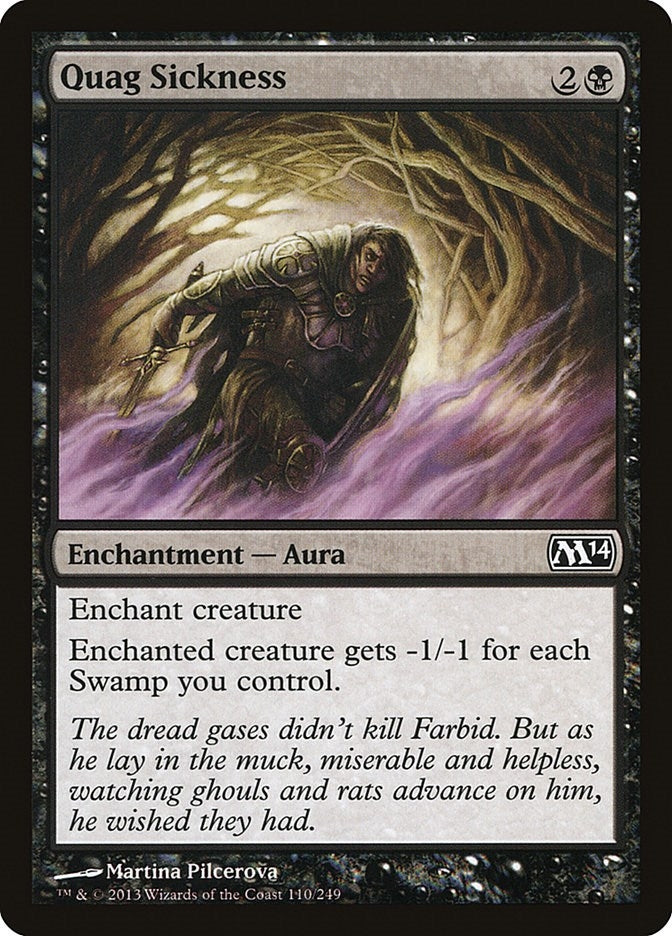 Image for Quag Sickness (110) [Magic 2014 (M14)] - Magic: The Gathering
