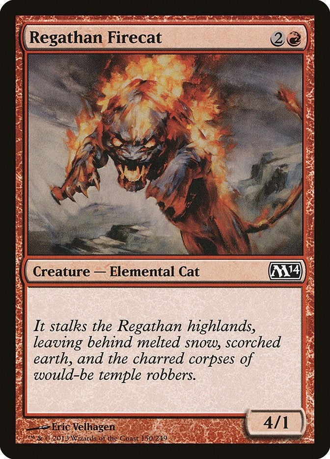 Image for Regathan Firecat (150) [Magic 2014 (M14)] - Magic: The Gathering