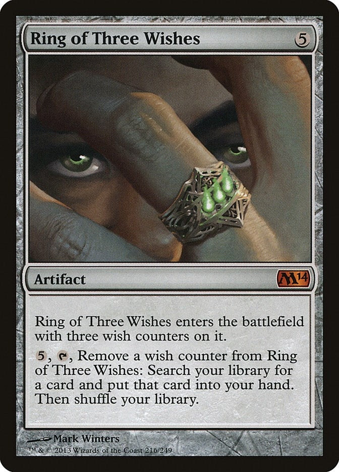 Image for Ring of Three Wishes (216) [Magic 2014 (M14)] - Magic: The Gathering
