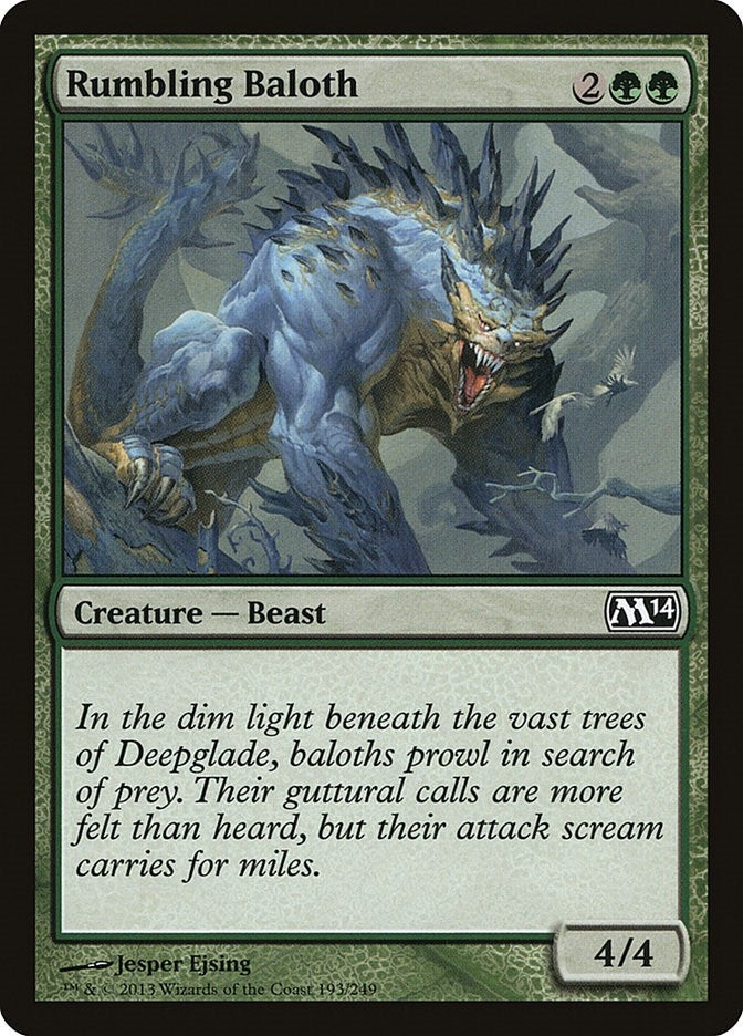 Image for Rumbling Baloth (193) [Magic 2014 (M14)] - Magic: The Gathering