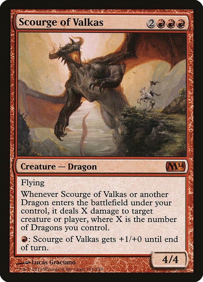 Image for Scourge of Valkas (151) [Magic 2014 (M14)] - Magic: The Gathering