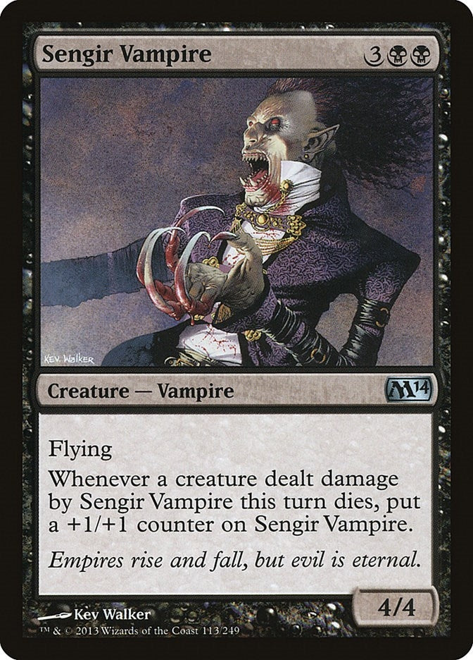 Image for Sengir Vampire (113) [Magic 2014 (M14)] - Magic: The Gathering