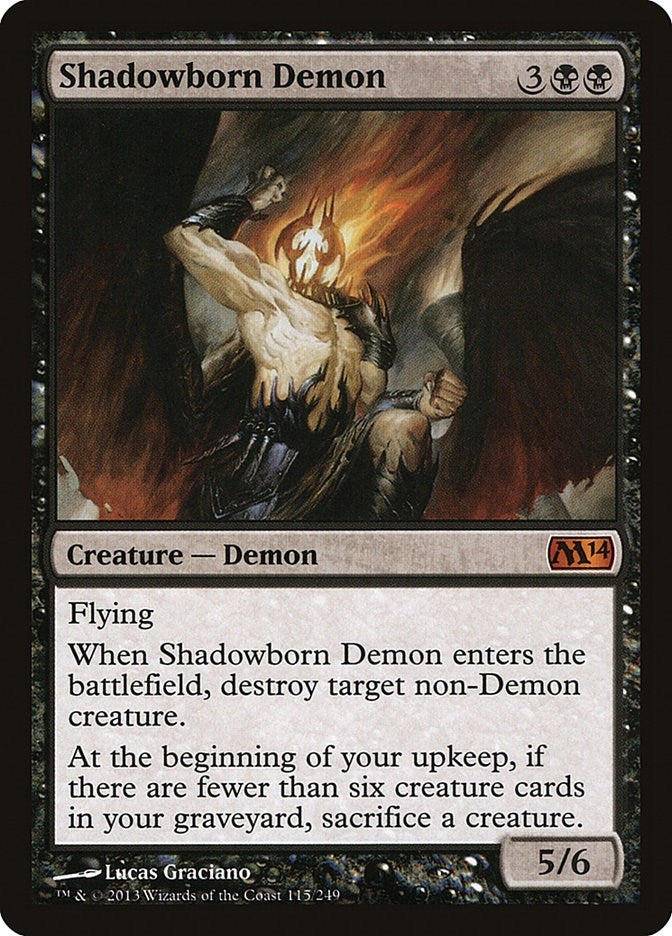 Image for Shadowborn Demon (115) [Magic 2014 (M14)] - Magic: The Gathering
