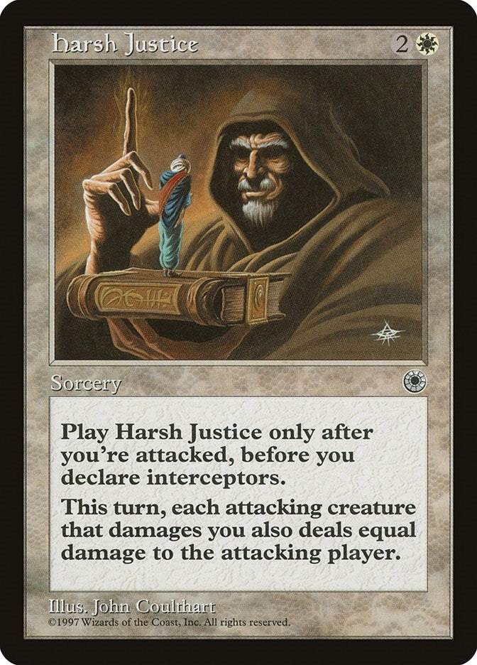 Image for Harsh Justice [Portal] - Magic: The Gathering